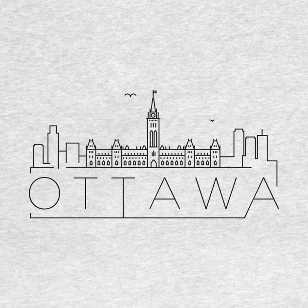 Ottawa Minimal Skyline by kursatunsal